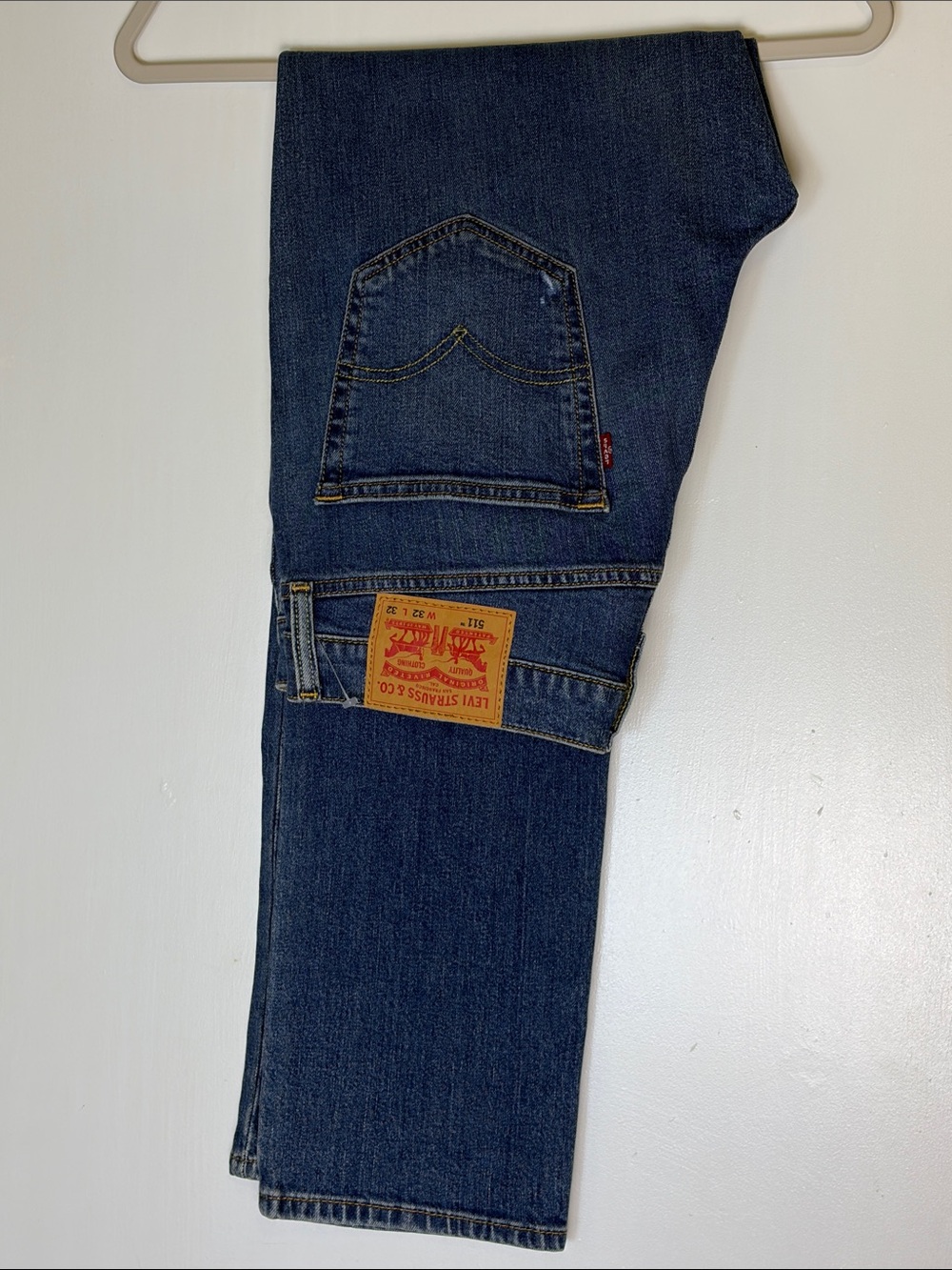 Levi's 511 Men's Straight Stretch Blue Jeans Size 32x32